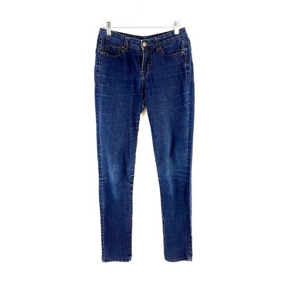 Calvin Klein Ultimate Skinny Dark Blue Denim Jeans 26/2 Mid‎ Rise Measures 28/31 - Picture 1 of 14